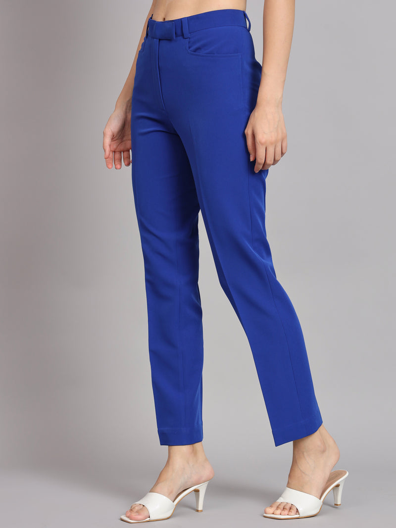 Regular Fit Comfort Trouser - Ink Blue