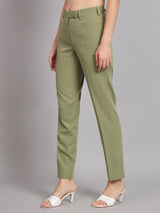 Regular Fit Comfort Trouser - Olive Green