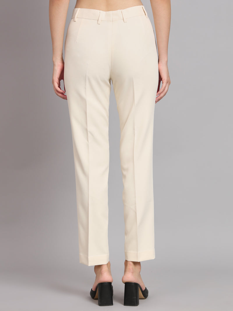 Regular Fit Comfort Trouser - Off White