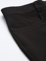 Regular Fit Stretch Trouser- Black