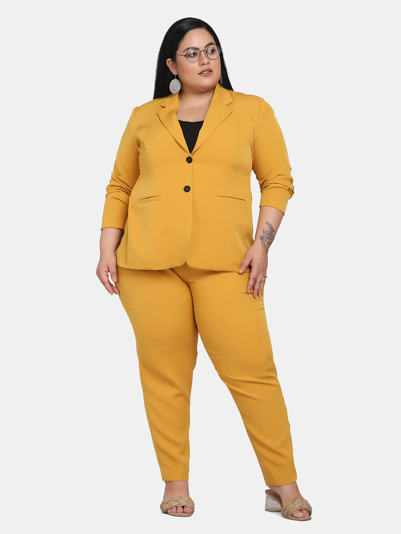 Womens Clothes Clearancewomen'S Long Sleeve Solid Suit Pants Casual Elegant  Business Suit Sets Two-Piece Suit Yellow M - Walmart.com