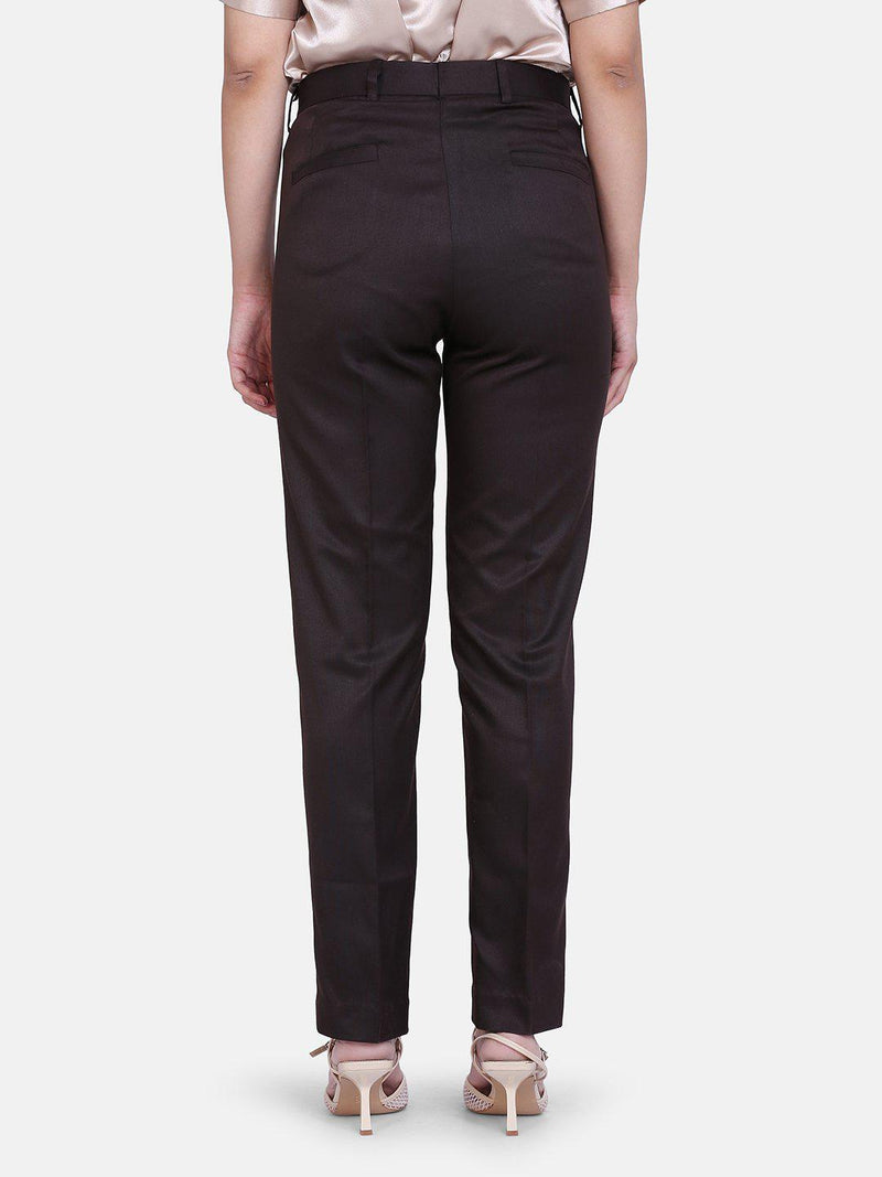 Chocolate Brown Poly Cotton Trouser