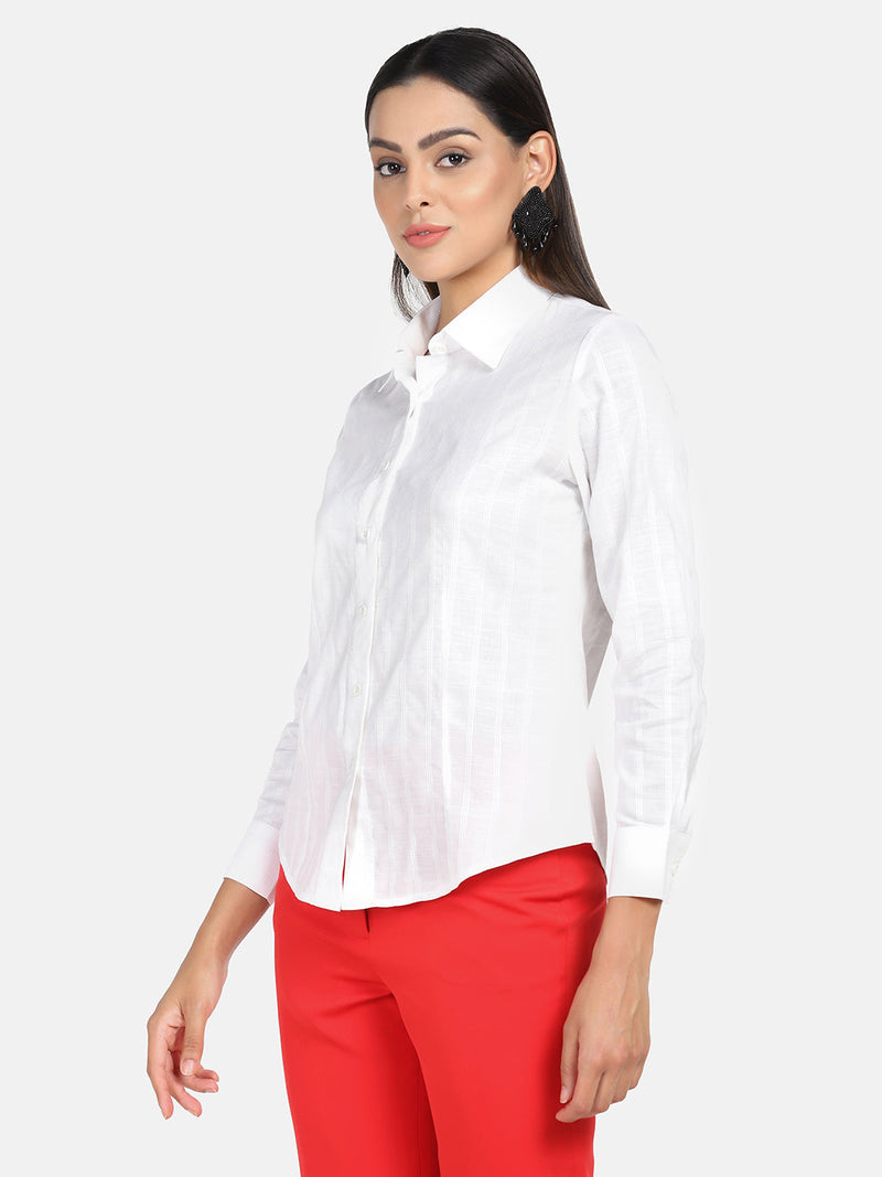 Formal Cotton Shirt - White