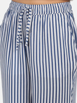Striped Cotton Pyjama - Blue